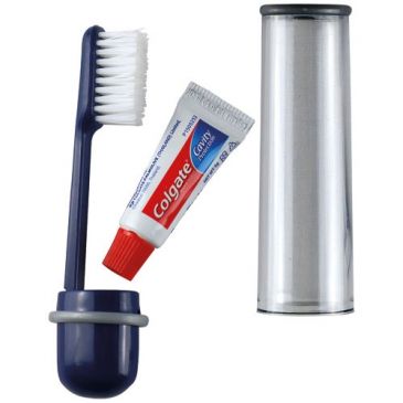Brosse à dents avec tube dentifrice