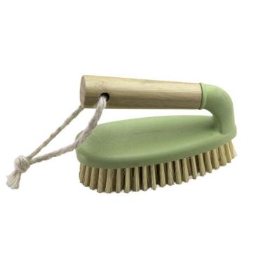 Brosse abrasive avec poignée en bambou - RIXX 