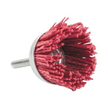 Brosse coupe 45mm nylon sur tige t6 g.80 blister