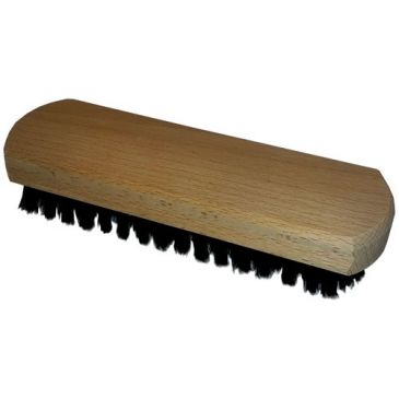 Brosse habit L:180mm droite bois brut soie noire