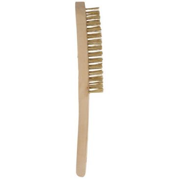 Brosse main - laiton manche bois - nettoyage - L : 290 mm - l 45 mm
