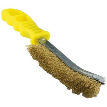 Brosse métal - Technic - ergonomique - convexe - garniture acier laitonné o