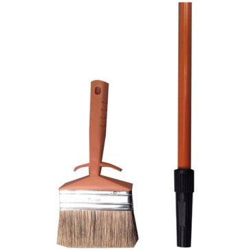 Brosse rectangulaire lasure + manche télescopique