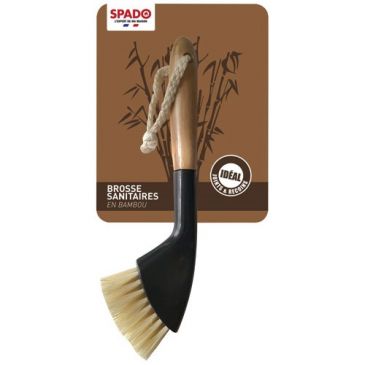 Brosse sanitaires bambou joints et recoins
