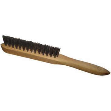 Brosse soudeur - acier 0.35 mm - manche bois - nettoyage