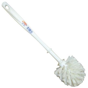 Brosse WC boule - Nylon - PP - ondulé - blanc
