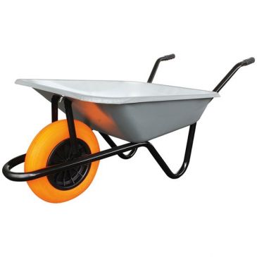 Brouette polyvalente galva 100l roue souple increvable