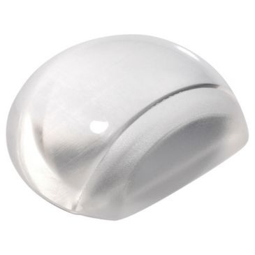 Butée de porte adhésive flexible - semi-sphere - 5 x 4,3 cm - transparent