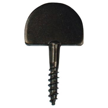 Butée droite à vis - D6 - 57 x 25 x 3.5 mm - noir