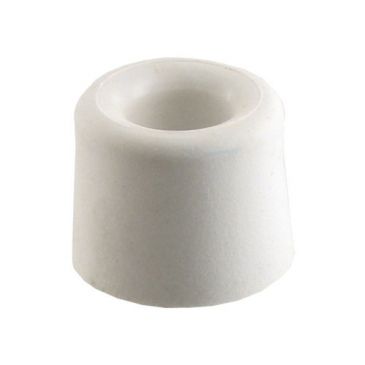 Butoir sol caoutchouc blanc d.30mm blister de 2