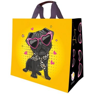 Cabas pp tisse dog 30l 37x36cm