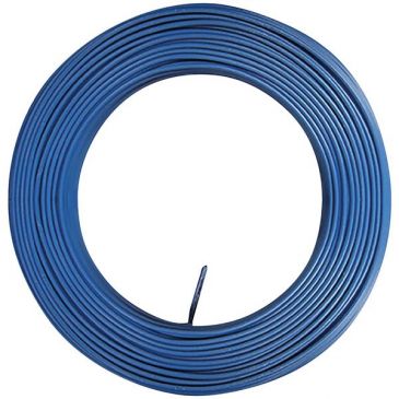 Câble d'installation rigide - H07V-U - 1x2.5mm² - L : 100 m - couronne - bl