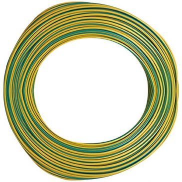Câble d'installation rigide - H07V-U - 1x2.5mm² - L : 100 m - couronne - ja