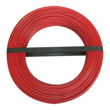 Câble d'installation rigide - H07V-U - 1x2.5mm² - L : 10 m - bobinot - roug