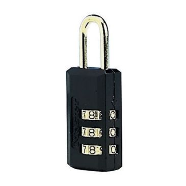 Cadenas à 3 chiffres - acier - noir - 20 mm