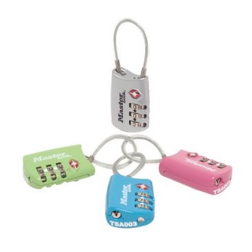 Cadenas à combinaison - TSA - 30 mm - anse flexible - coloris assortis