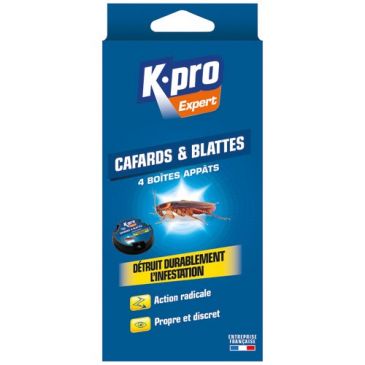Boite à appât - cafards et blattes - lot de 4 
