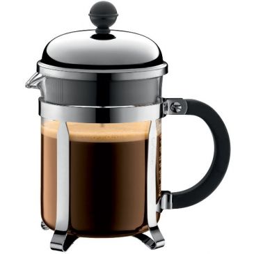 Cafetière à piston 4 Tasses Chromée & Noire - Chambord
