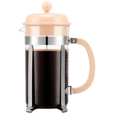Cafetière à piston 8 Tasses Beige Rosé & Inox  - Caffettiera