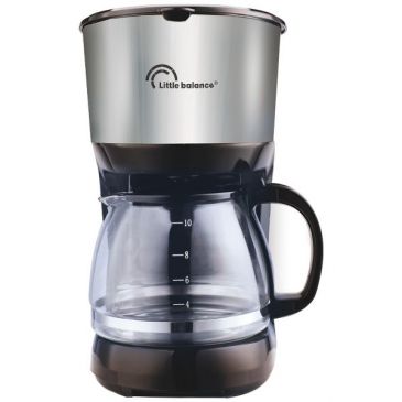 Cafetière filtre 10 tasses Noire & Inox - 8629