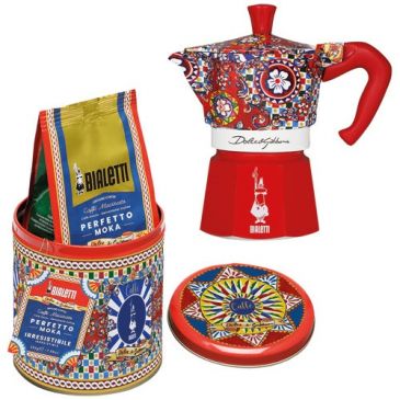 Cafetière italienne 3 tasses + boîte - Moka Express Dolce & Gabbana