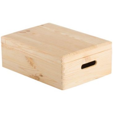 Caisse de rangement - avec couvercle - 40x30x14 cm