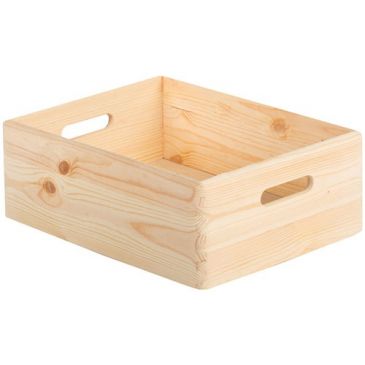 Caisse empilable pin h14.00x40.00x30cm