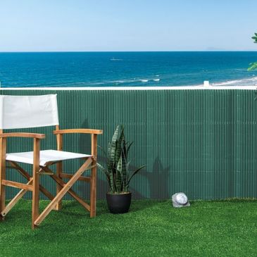 Canisse pvc double face 20mm vert 15x3m