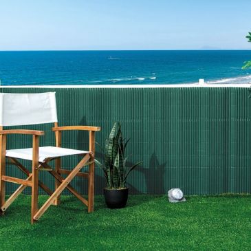 Canisse pvc double face 20mm vert 1x3m