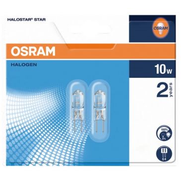 Capsule G4 10W halogène 140lm 12v  blister de 2
