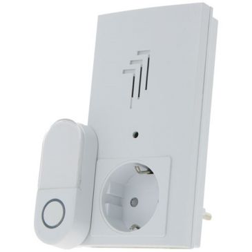 Carillon sans fil complet - plug pass - 38 mélodies - 80dB - 100 M - blanc