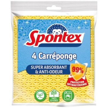 Lot 4 carréponge anti-bactéries