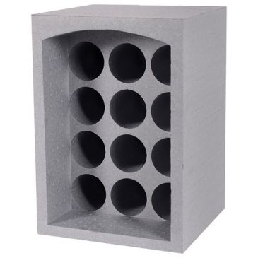 Casier 12 bouteilles ps expansé gris