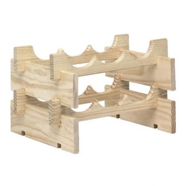 Casier à bouteilles - Merlot - 6 emplacements - H : 25 cm - L : 39 cm - P :