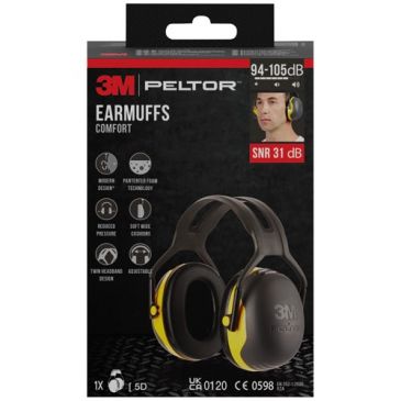 Casque - anti-bruit - Earmuffs - comfort - 94-105 dB - SNR 31 dB - noir/jau