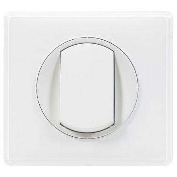 Poussoir 6A - Céliane - complet - blanc