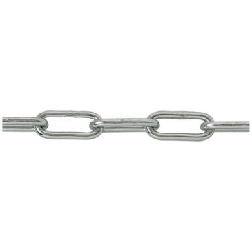 Chaine soudée maille longue acier zingué Ø4mm bob 25m