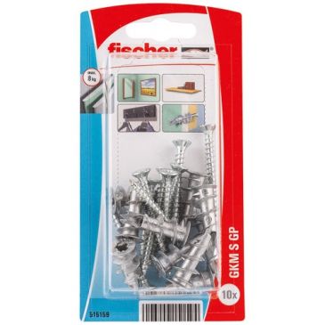 Cheville autoperce metal gkm sf blister de 10.