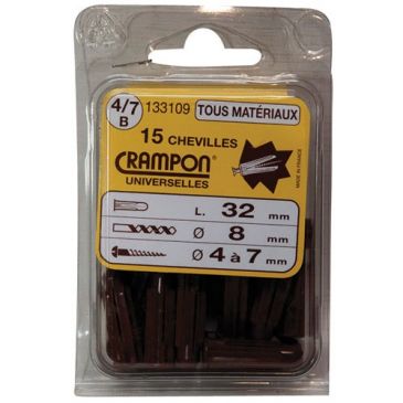 Cheville crampon 4/7 sc 15p