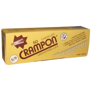 Cheville crampon 5/9 boîte de 50