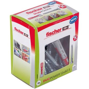 Cheville Duopower 12x60 avec vis X10 pièces