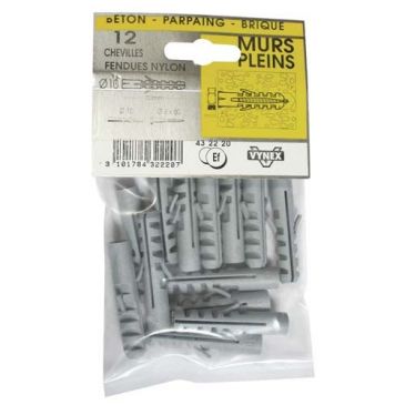 Cheville fendue nylon 5x25 sc