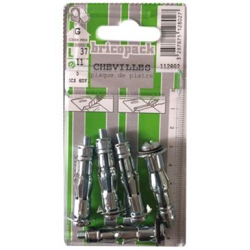 Cheville métal  tcb 5x40 5pcs blister