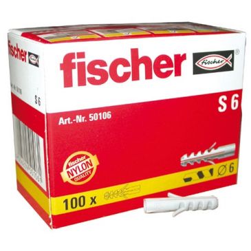 Cheville nylon S 6 boite 100p.