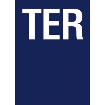 Chiffre adhésif N° rue Ter sur carte -  blanc/bleu - 90 x 65 mm