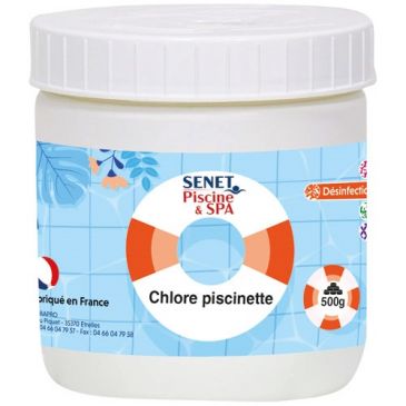 Chlore piscine hors sol en pastilles - 500g