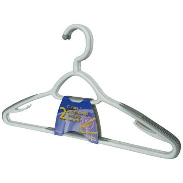 Cintre - bimatière - crochet tournant - 43 cm - lot de 2 