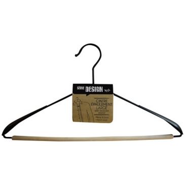 Cintre épaulement large - Design - métal et bois - 42 cm