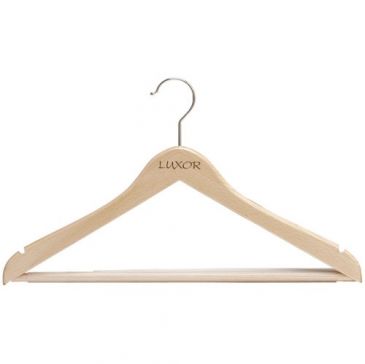 Cintre luxor girl plat naturel verni bad 41 cm