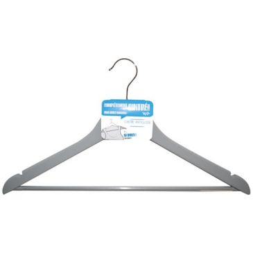 Cintre soft touch bois revetement antiglisse